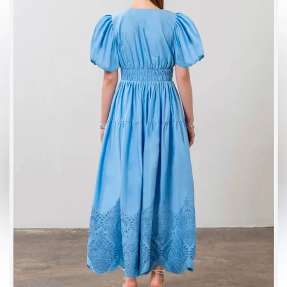 Anthropologie Moon River Light Blue Dress - Picture 2 of 8